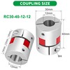 Shaft Coupling 12 mm to 12 mm Waves Flexible Coupler