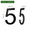sourcing map 12 Inch Modern House Number, Acrylic Floating House