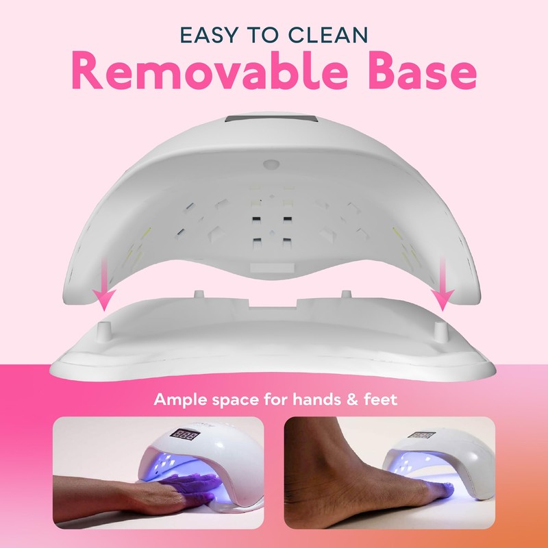 SUNUV UV Light for Nails, UV LED Nail Lamp with