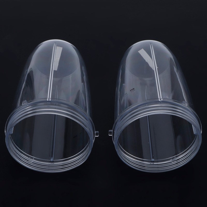 2Pcs Juicer Cup Transparent Mug Replacement Food Blender Accessory Fit