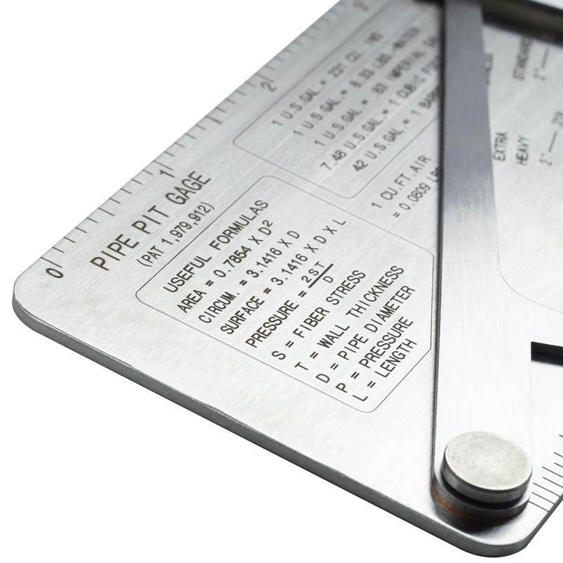 HFS(R) Pipe Pit Welding Gauge Gage Test Ulnar Welder Inspection