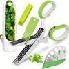 Herb scissors - Herb cutter scisoors with 5 blades and