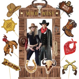 Wild West Western Photo Booth Props Wild West Party Decorations Cowboy Photo Booth Props for Cowboy Party Decorations Rodeo Western Party Decor