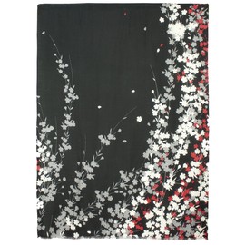 Dahlia Women's 100% Cashmere Scarfs, Wraps, and Shawls Winter Jasmine, Black