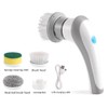 Lyaciomn Electric Spin Scrubber with 3 Replaceable Brush Plastic for