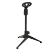 Desktop Microphone Stand, Adjustable Table Mic Stand with Mic Clip,