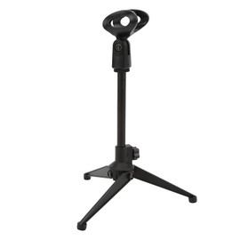 Desktop Microphone Stand, Adjustable Table Mic Stand with Mic Clip, Detachable Mic Stands with Tripod Stand Holder, Suitable for Conferences, Live Broadcasts