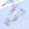 KOEMCY Claw Stud Earrings for Women Girls Needle Stud Earrings