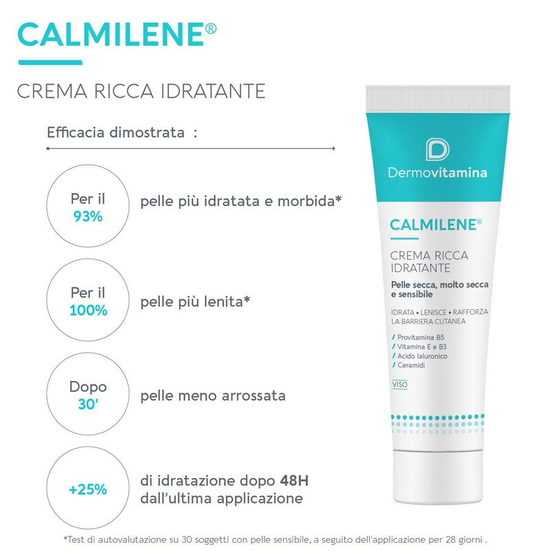 Dermovitamina Calmilene Cream Ricca Viso 40 ml