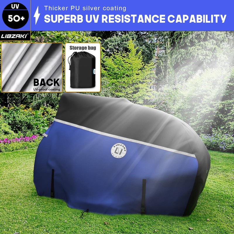 LI LIBZAKI 420D Zero Turn Mower Cover ,Waterproof Marine Grade