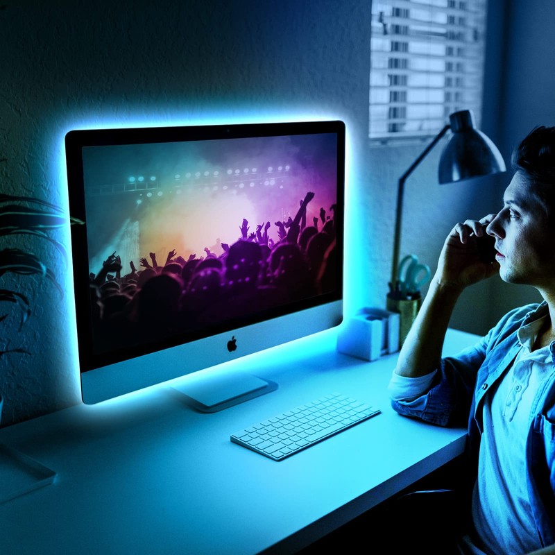 Tayire USB 2m 5V COB LED Strip Light Iceblue, 960LEDs