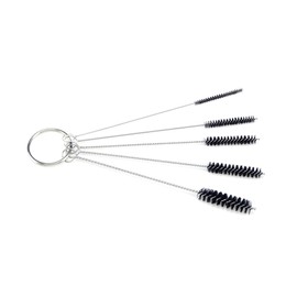 Antrader 15Pcs 4 Inch Nylon Tube Brushes Set Straw Straw Brush Kit Carb Carburetor Cleaner Small Wire Brush Cleaning Brushes Clean Tools Black
