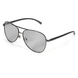 TJUTR Mens Photochromic Sunglasses Polarised for Driving Metal Frame with UVA UVB Protection