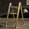 HillhutApex 3 Step Stool, Aluminum Foldable Step Ladder, Lightweight Stable