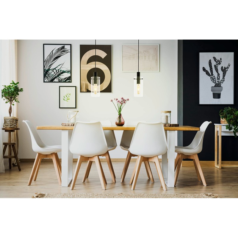 Eglo Montefino Steel Pendant Light, 60 W, Black