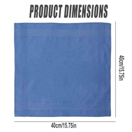 SHENGRUI Men's Handkerchiefs 5 Pcs Cotton Handkerchiefs Large Pocket Squares Hankies for Men for Men and Women, Classic Hankie for Grooms Weddings Prom Celebration Party