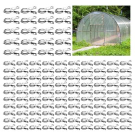 120Pcs Garden Clips, Stainless Steel Clips with 1.2 Inches Opening, Greenhouse Clips Hoop Clamps for Shade Cloth or Plant Cover Netting, Grip Strong Heavy Duty Green House Supplies