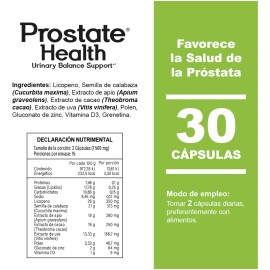 Nlb Prostate Health® Suplemento Para Próstata Sana, Sin sabor