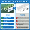 Mahjong Racks with Pushers 4 Clear Acrylic Tile Holders(Clear L17.5)