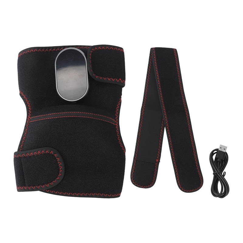 Heated Knee Brace Wrap Rechargeable 3 Vibration Mode Length Adjustable