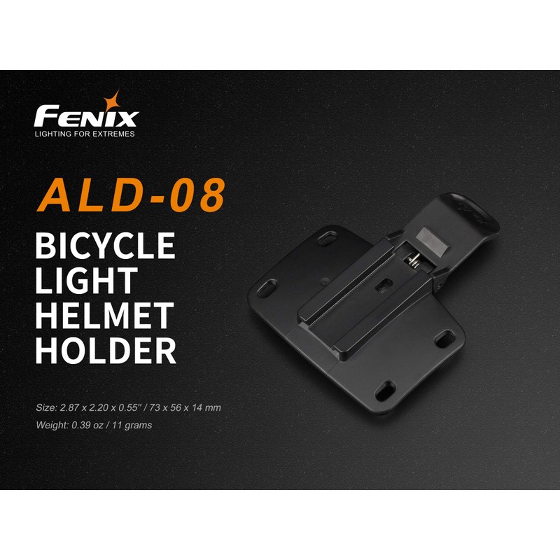 Fenix ALD-08 Helmet Mount for Fenix Bike Lights, Black