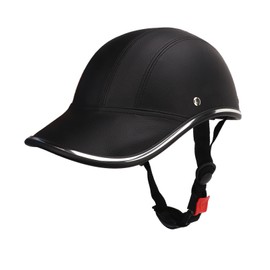 Motorcycle Half Helmet Black Bike Skateboard Protective Helmet for Outdoor Sports Lovers