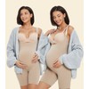 Women's Maternity Bodysuit Pregnancy Shapewear Shorts Bump Support Bustless Adjustable