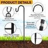 Hicarer 24 Pack 25 Inch Shepherds Hooks Outdoor Plant Hanger