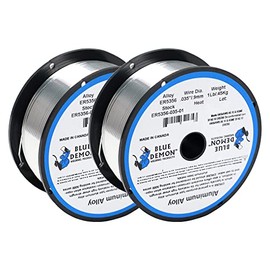 Blue Demon ER5356 X .035 X 1LB X 2 Pack MIG/GMAW General Purpose Aluminum Welding Wire, All Position with Silicon Additives, Formulated to Provide Porosity-Free, X-Ray Quality Welds