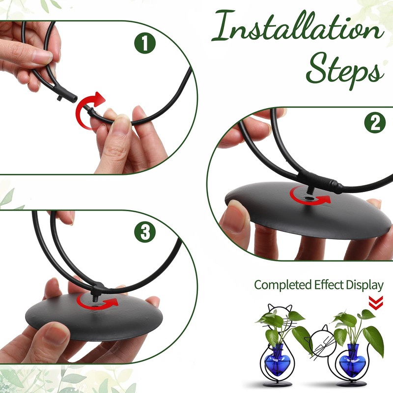 Plant Terrarium Propagation Station Gifts for Women Cat Lover