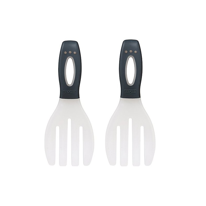 Dexas Long Handled Salad Hands, Gray
