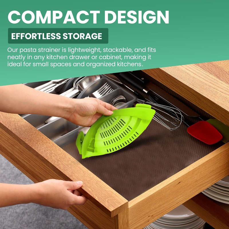 Blooming Sea Pasta Strainer Clip-On for Pots and Pans –