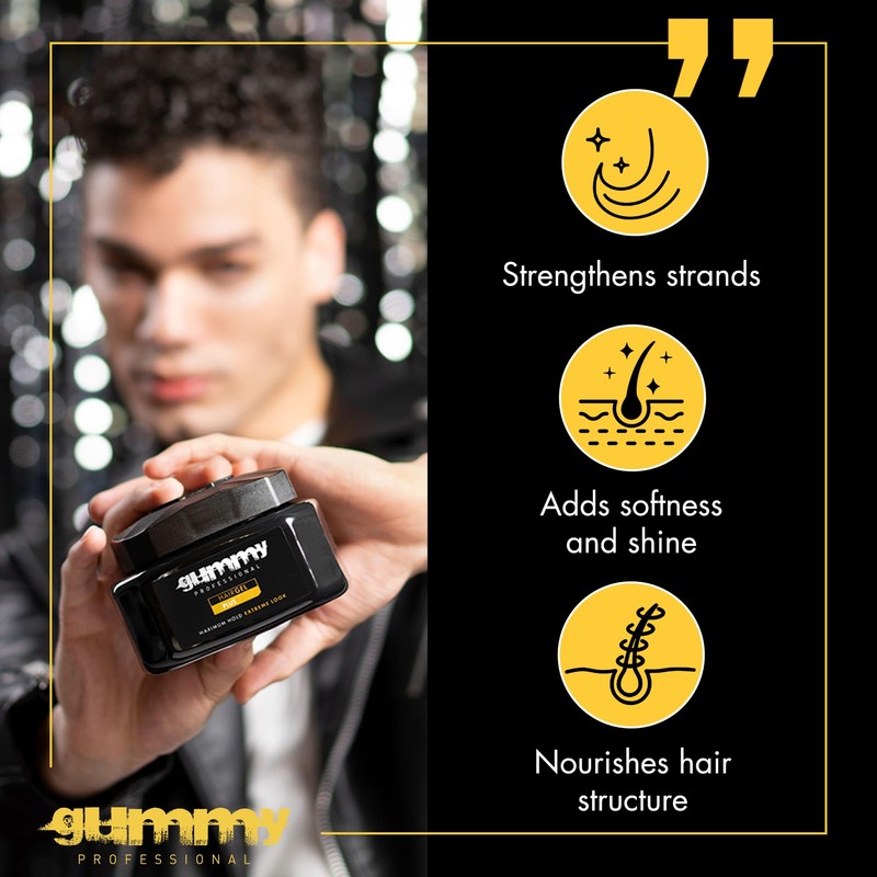 Gummy Professional Plus Hair Gel for Men and Women –