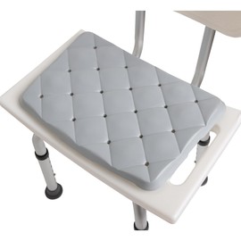 Waterproof Shower Seat Cushion for Chair, Bench, Bathtub, Walk-in Tub, Non-Slip Foam Pad with Drain Holes, Tailbone Relief for Seniors, Post-Surgery Recovery, Fits Bariatric Chairs, Kneeling Mat