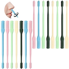 XoGiyu 15Pcs 2-in-1 Nasal Hair Cutter,Easter Basket Stuffers for Men Women,Easter Gifts,Double Sided Portable 360° Rotating Manual Nose Hair Trimmer Gifts for Men Women,Mother's Father's Day Present