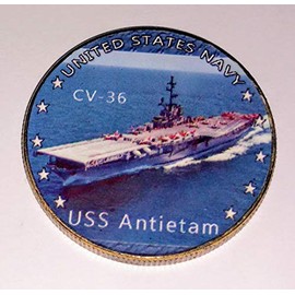 Navy USS Antietam CV-36#29 Military Honor Challenge Coin