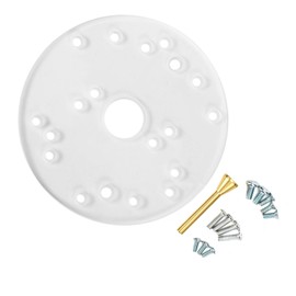 AIXXCUVQ Universal Base Plate for Trim Routers Acrylic Woodworking Tool 1. Made of Clear Acrylic Has Excellent Visibility