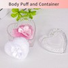 Gsteng Large Body Powder Puffs and Containers, Crystal Clear Powder