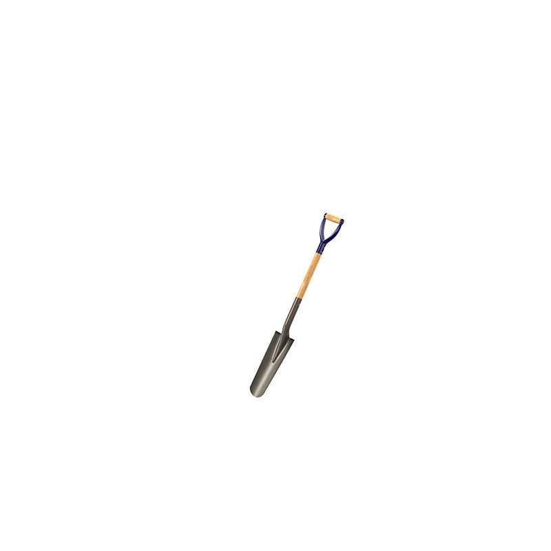 Bon 28-106 Contractor Grade Drain Spade with 33-Inch Wood Handle