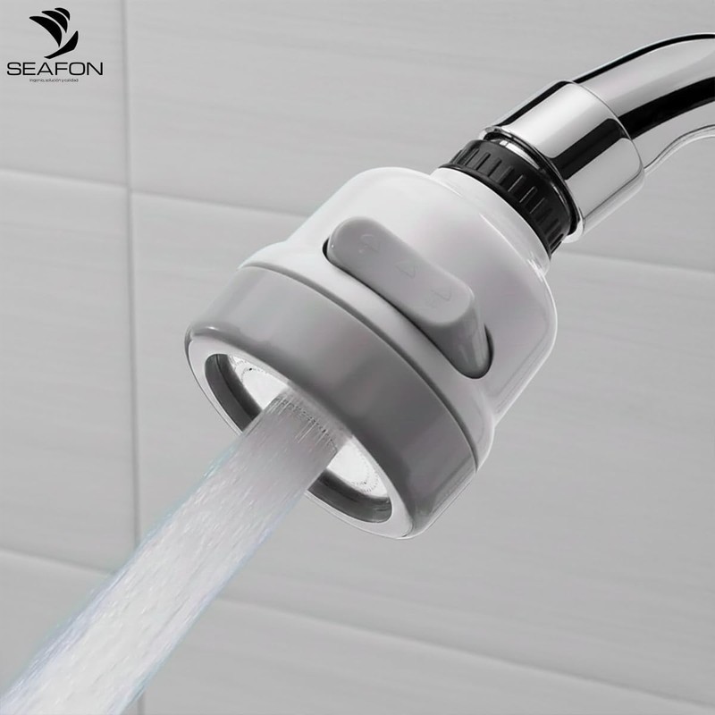 SEAFON Aireador para Grifo de Cocina 360° 3 Modos Antisalpicaduras