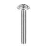 sourcing map Flanged Button Head Socket Cap Screws, M6*40mm Hex