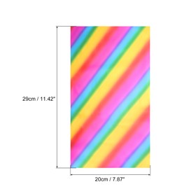 sourcing map 50 Sheets Heat Reactive Foil, 20x29cm Multi-Color Foil Transfer Sheets Toner Reactive Foil Transfer Foil Sheets Hot Foil Stamping Paper for Crafts DIY Cardmaking Album Decoration