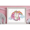 Pracht Creatives Hobby S440-104 Ladybird Rainbow Unicorn Cross Stitch Kit
