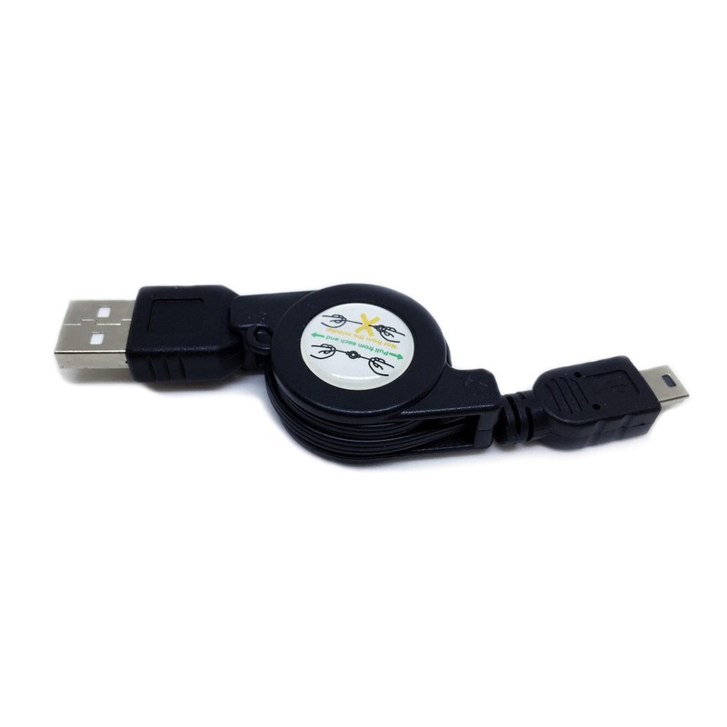 BoxWave Cable Compatible with Autophix OM123 - miniSync, Retractable, Portable