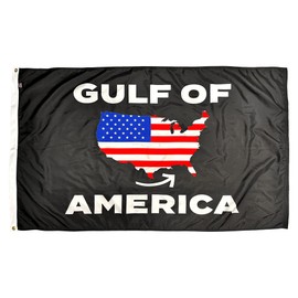 FlagSource Gulf of America Black, Nylon Decorative Flag, Made in The USA, 3x5'