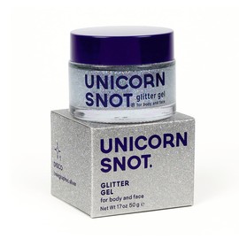 Unicorn Snot Face & Body Glitter - Cosmetic-Grade Holographic Glitter Gel - Makeup for Festivals, Raves, Anime Cosplay - Safe for Face, Easy Application & Removal, 1.7oz Silver (Disco)