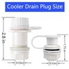 Coolers Drain Plug Replacement Parts Kit, for Igloo Ice Chest