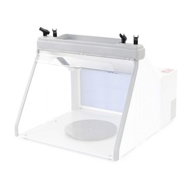 Wiltec Paint Station for Airbrush Extraction System, Paint Tray for Paints, 4 Holders for Airbrush Guns, Attachment for Airbrush Extraction System