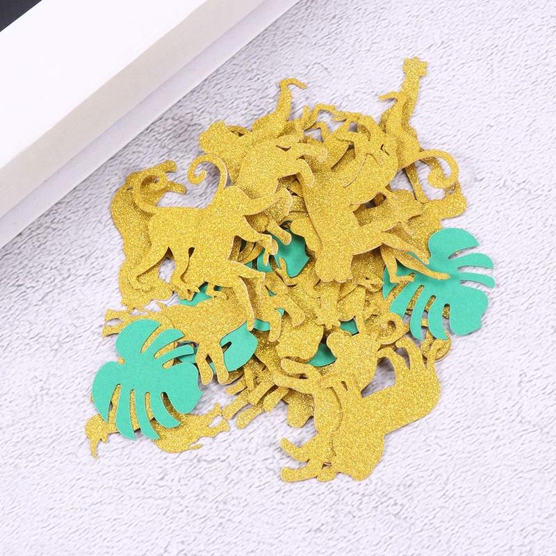 Aboofan 100 Pieces Hawaiian Jungle Theme Creative Confetti Decoration for