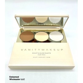 VANITY MAKEUP Sculpt & Glow Palette Fair Trio